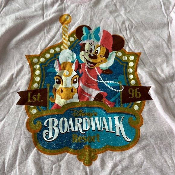Disney’s Boardwalk Resort Minnie Mouse V-Neck Tee - Picture 2 of 3